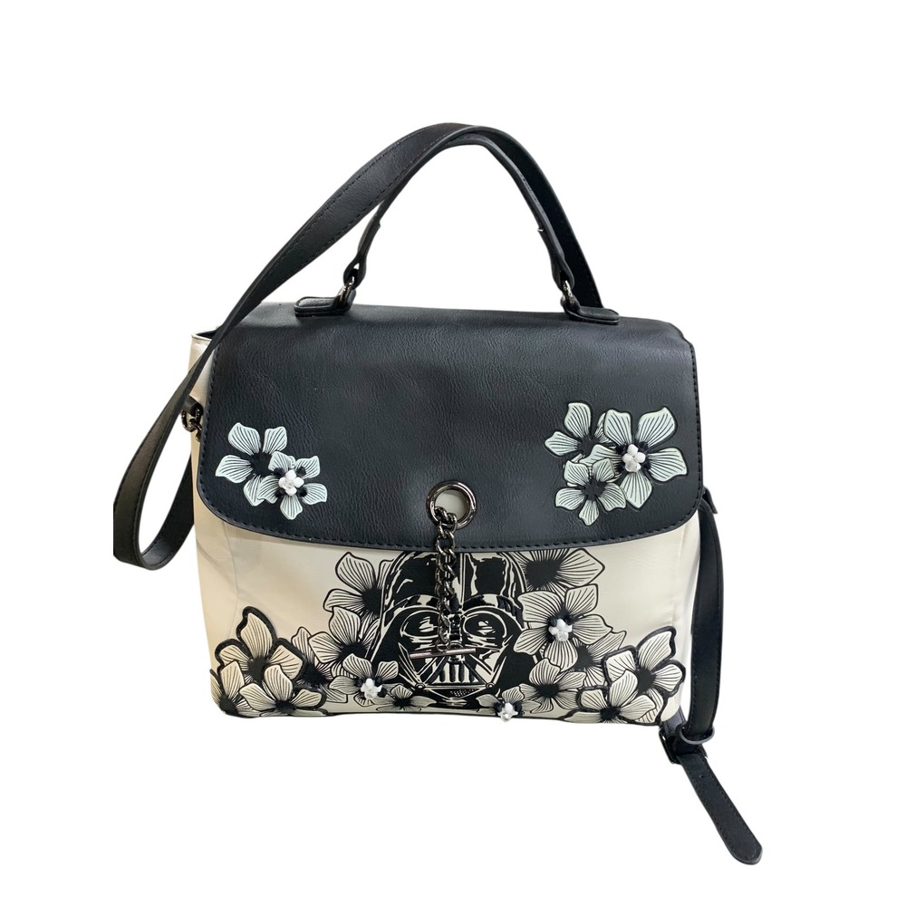 Star Wars Darth Vader Floral Satchel Top Handle Shoulder Bag Purse